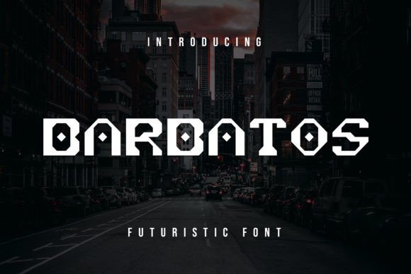Barbatos: A Futuristic Display Font for Digital Design