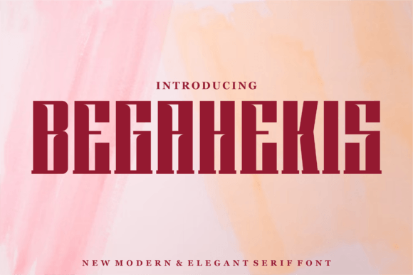Begahekis: A Modern Display Font for Editorial Impact