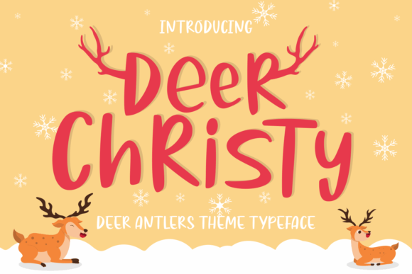 Deer Christy: A Festive Display Font for Handmade Creators