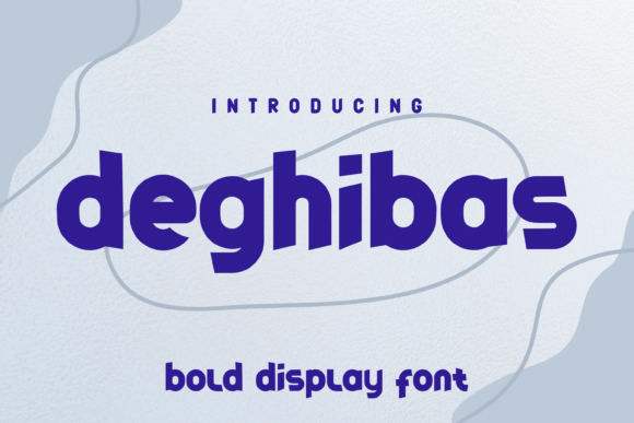 Deghibas: A Playful Display Font for Editorial Charm