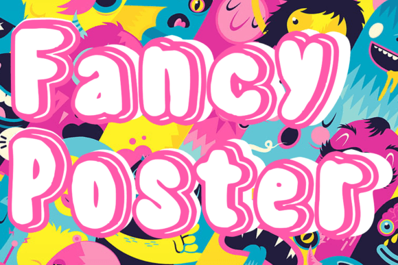 Fancy Poster: A Whimsical Display Font for Editorial Charm
