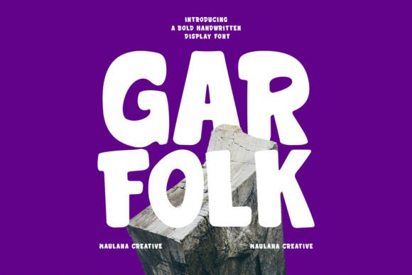 Garfolk: A Cheerful Handwritten Display Font for Real Branding