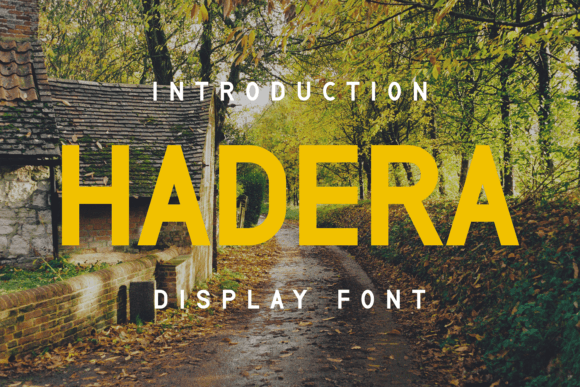 Hadera: A Modern Display Font That Just Works