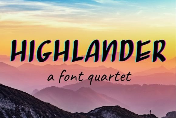 Highlander: A Display Font That Lifts Your Words