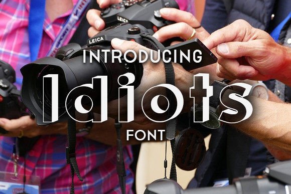 Idiots: A Bold 3D Display Typeface for Digital Impact