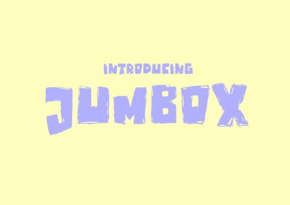 Jumbox: A Playful Display Font That Feels Like Handmade Joy
