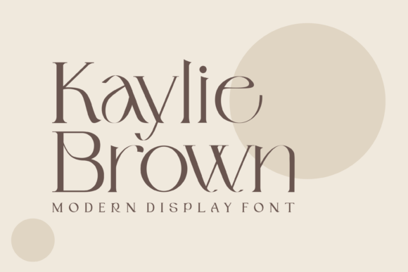Kaylie Brown Font: Elegant Display Type for Handmade Brands