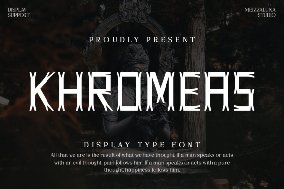 Khromeas: A Display Font That Makes Handmade Products Shine