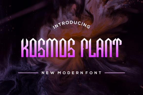 Kosmos Plant: A Modern Display Font for Digital Branding