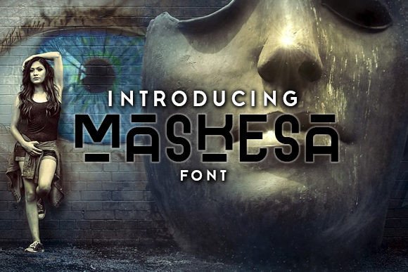 Maskesa: A Bold Display Font for Digital Brand Identity