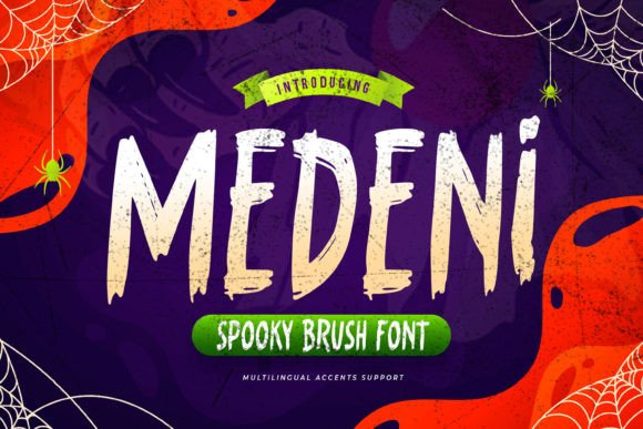 Medeni: A Spooky Display Font That Makes Your Headlines Move