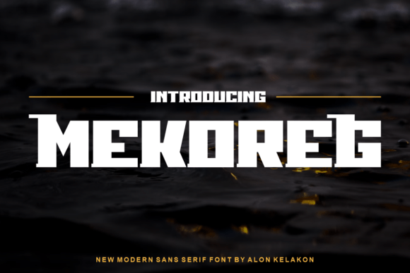 Mekoreg: A Display Font That Commands Attention
