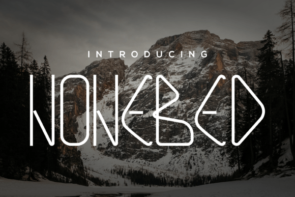 Nonebad: A Stylish Thin-Lettered Display Font for Digital Brands