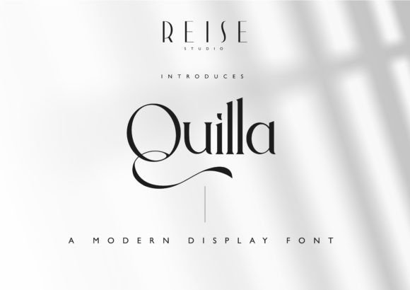 Quilla: A Display Font That Earns Its Space