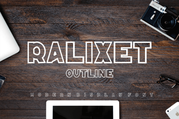 Ralixet Outline: A Playful Display Font for Handmade Creators