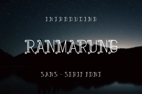 Ranmarung: A Display Font That Cuts Through the Feed