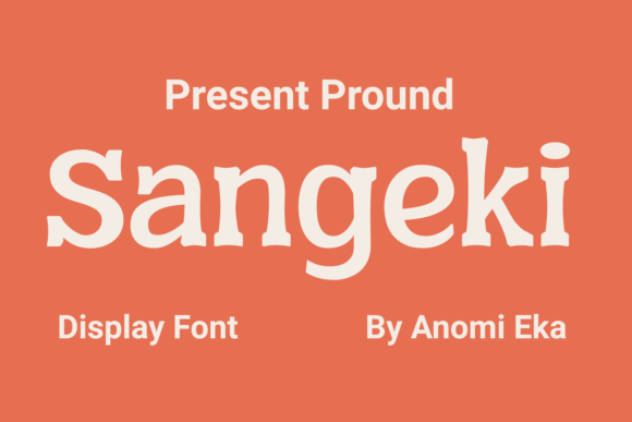 Sangeki: A Display Serif Font for Bold Digital Identity