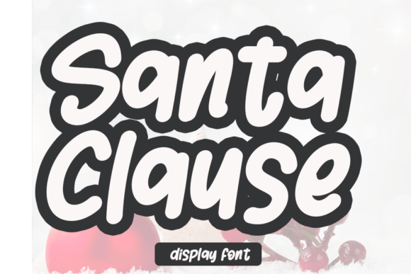 Santa Clause Handwritten Display Font