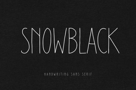 Snowblack: A Refined Display Font for Modern Branding