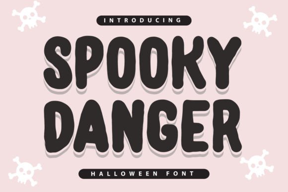 Spooky Danger: A Playful Display Font for Editorial Charm