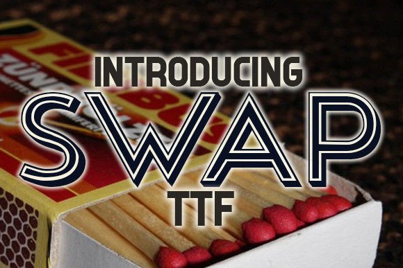 Swap: A Stylish Display Font for Digital Branding