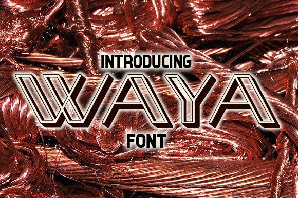 Waya: A Playful Display Font That Makes Handmade Products Shine