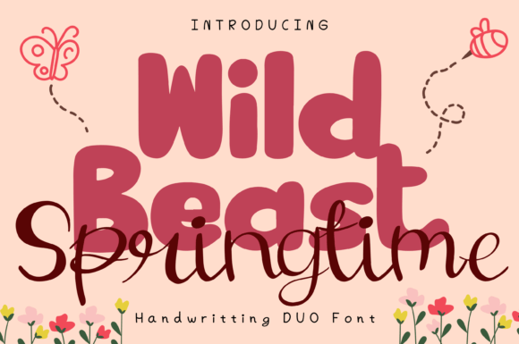 Wild Beast and Springtime Duo: A Handwritten Display Font for Crafters