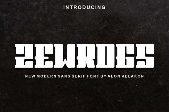 Zewrogs: A Modern Display Font That Elevates Real Branding Work